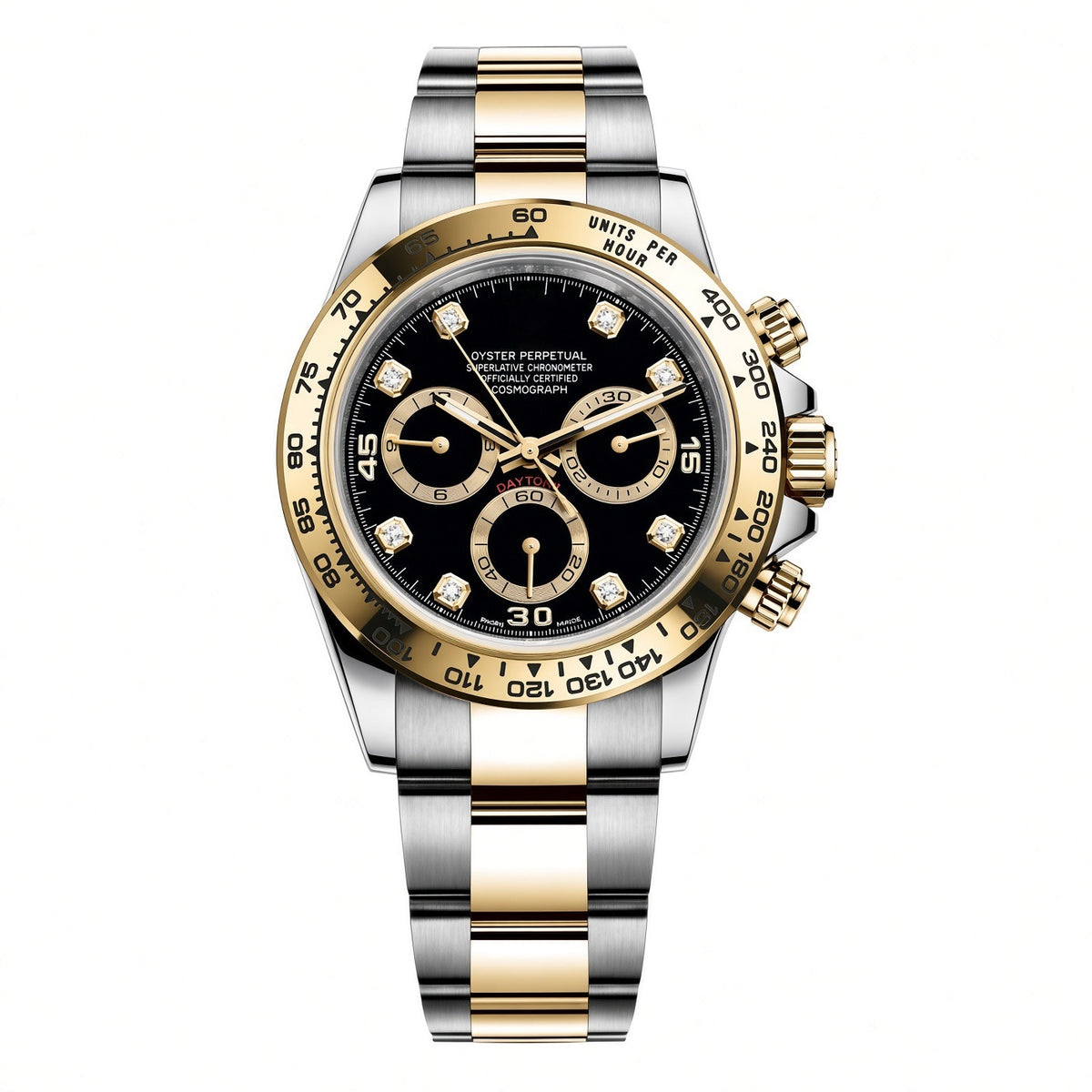 Daytona Chronograph Gold Black Diamond