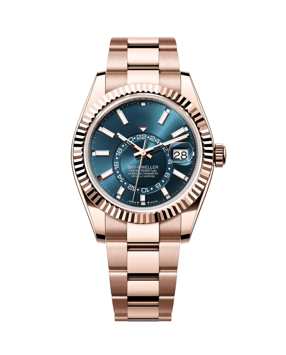 Sky-Dweller 42mm Yellow Gold Blue