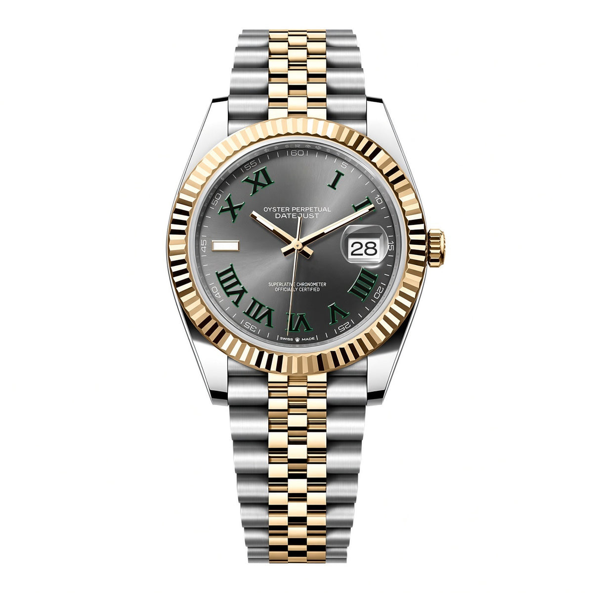 Datejust 41mm Slate Grey Wimbledon Roman