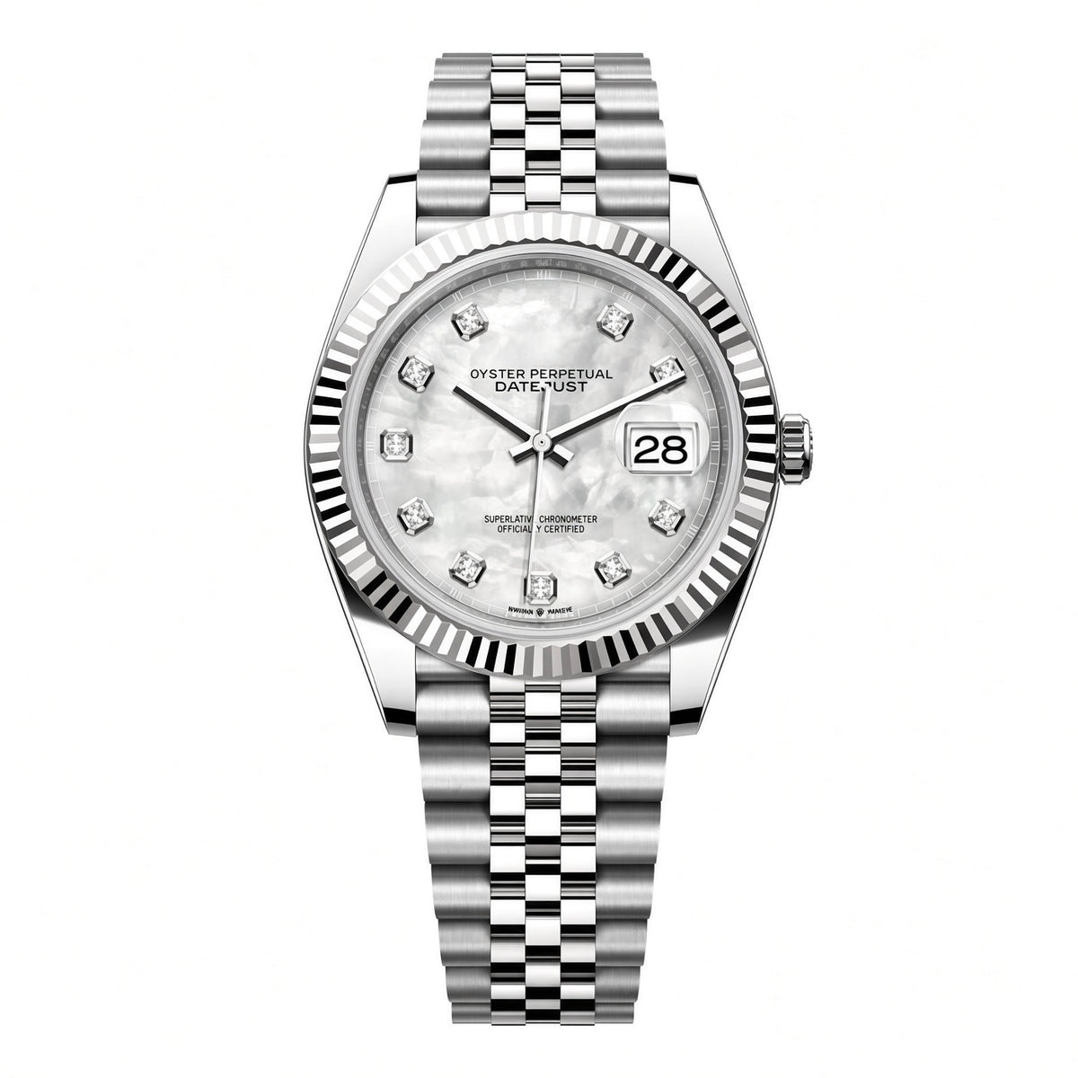 Datejust 41mm White Mother Of Pearl Diamond